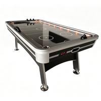 Prix de gros usine : Simulateur de hockey sur air de 7 pieds (84 pouces de long) avec bande LED, marqueur de score, rondelles et marteaux