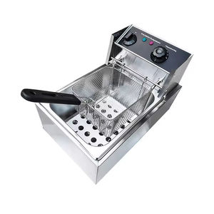 Friteuse électrique à réservoir 10L avec panier Friteuse à frites 220V pour magasin <span class=keywords><strong>de</strong></span> boissons Équipement <span class=keywords><strong>de</strong></span> friture <span class=keywords><strong>de</strong></span> poulet à réservoir unique pour restaurant - Product Image 3