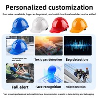 Casco de Seguridad Inteligente Resistente a la Compresión con Posicionamiento en Tiempo Real BeiDou/GPS, Monitoreo Remoto de Empleados y Grabación In Situ