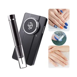 High Quality Nail Drill Machine 40000rpm Manicure Handpiece Custom Logo High Speed Strong UV801 Power Bank Electric Nail Drill