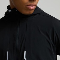 Veste coupe-vent matelassée légère et imperméable à capuche pour homme - Utilisation toute saison pour adultes