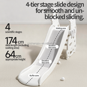 Ensemble de balançoires et toboggan pour enfants VSUCH, pour l'intérieur et l'extérieur, pour les jardins, les parcs sportifs, les écoles, les maternelles et les centres commerciaux - Product Image 4