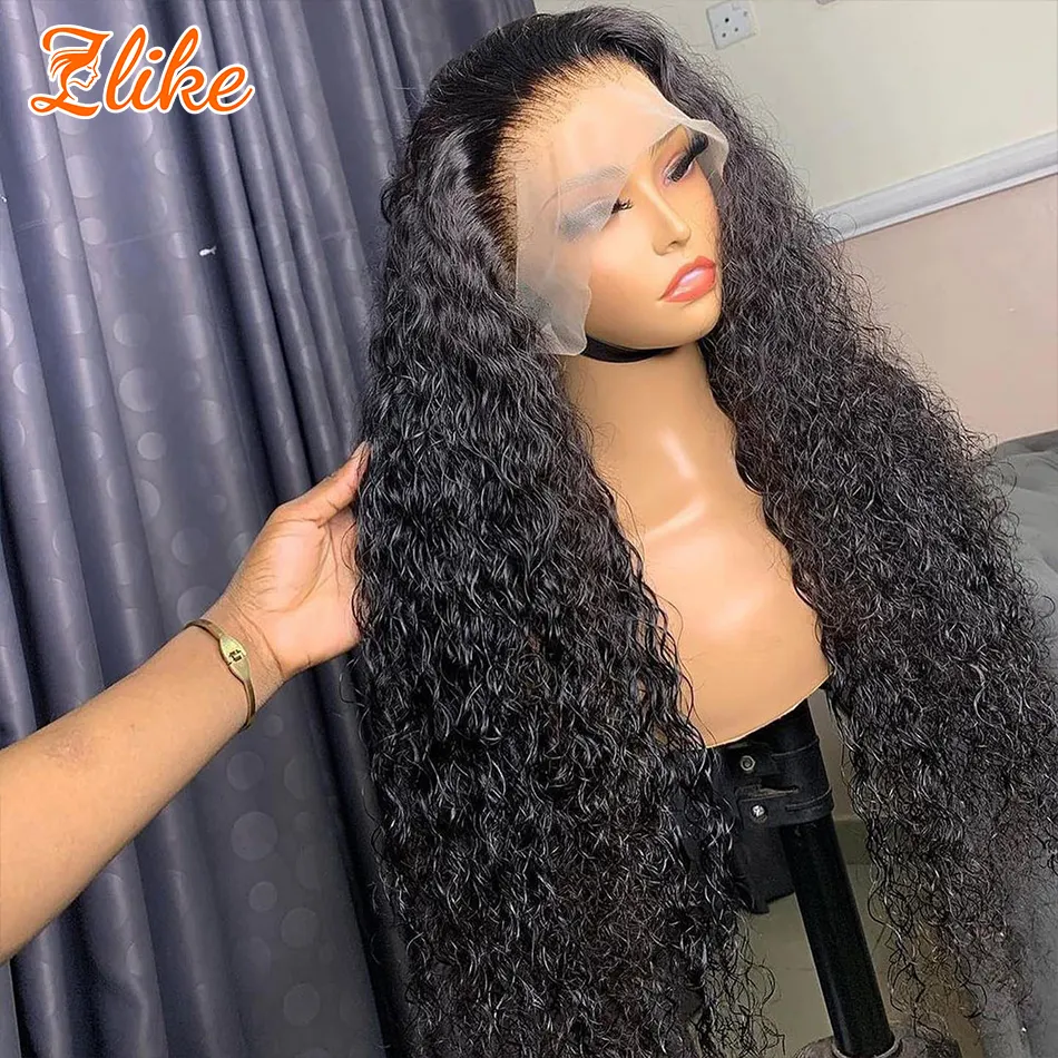 13x6 Raw Indian Lace Frontal Human Hair Wig  Glueless HD Full Lace Front Wigs  Brazilian Straight Loose Deep Wig For Black Women