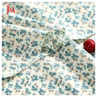 Tissu en popeline de coton biologique respirant, motif floral uni, imprimé sur mesure pour la couture et les vêtements