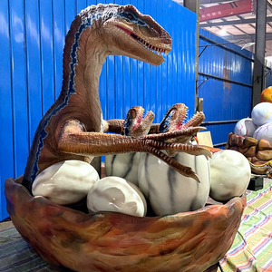 Decoraciones <span class=keywords><strong>de</strong></span> Nido <span class=keywords><strong>de</strong></span> Huevo <span class=keywords><strong>de</strong></span> <span class=keywords><strong>Velociraptor</strong></span> para Parque Temático <span class=keywords><strong>de</strong></span> Dinosaurios, Modelo <span class=keywords><strong>de</strong></span> Dinosaurio Animatrónico y <span class=keywords><strong>Huevos</strong></span> Hechos a Mano - Product Image 1