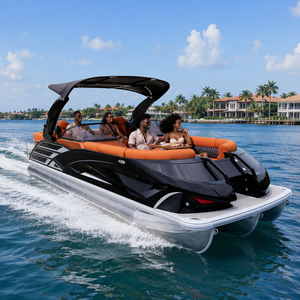 <span class=keywords><strong>Bateau</strong></span> ponton sportif <span class=keywords><strong>de</strong></span> 22 pieds, 12 places, certifié CE, documents <span class=keywords><strong>d</strong></span>'<span class=keywords><strong>immatriculation</strong></span> et <span class=keywords><strong>de</strong></span> conformité sur demande, arche électrique pour la pêche en famille, les fêtes sur le lac - Product Image 5