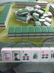 Tapis de jeu de Mahjong américain OEM en acrylique vert, pliable, écologique, pour 4 joueurs, vente chaude directe usine - Product Image 3