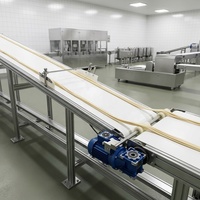 KEYFOOD Ligne automatique de production de paratha superposés, avec pétrin et laminoir, 220V/380V, capacité 2500-5000 pièces/heure, certifiée CE, 5400kg