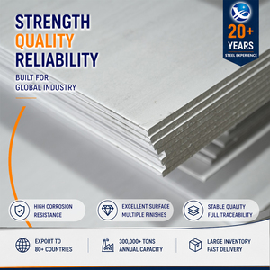 แผ่นเหล็กสแตนเลส 316 2D Finish หนา 0.5 มม. x 1219 มม. (4'x10') ผ่านมาตรฐาน EN 10088 สำหรับการผลิตลิฟต์ - Product Image 1