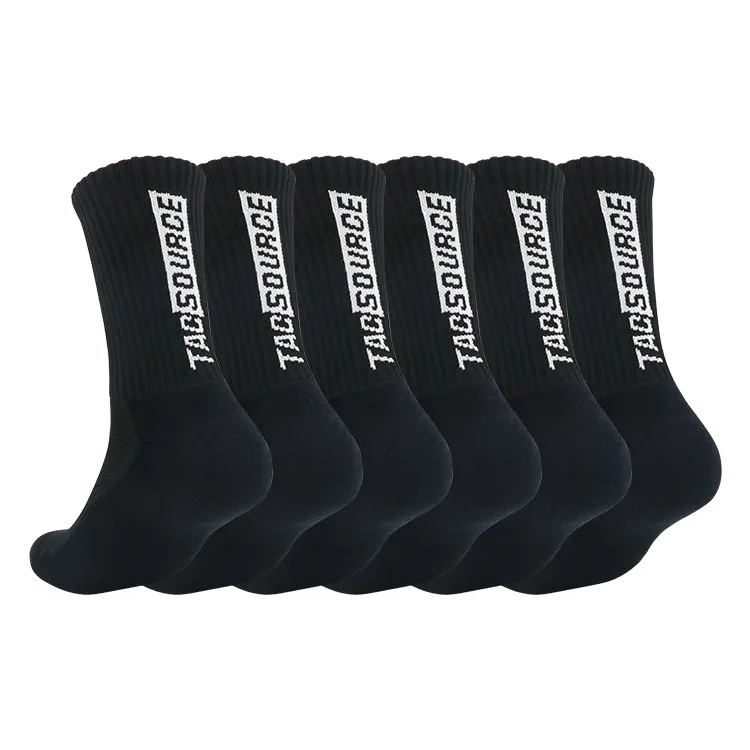 Winter 100 bamboo cotton black white green blue breathable thick cushioned sports ankle support long socks for mens running