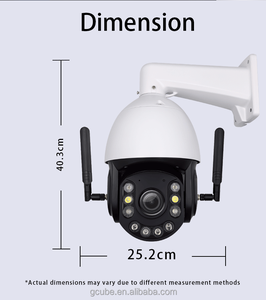 Cámara DE SEGURIDAD WiFi para exteriores PTZ 20X Zoom óptico Velocidad media Pan 360 ° Inclinación 105 ° Cámara CCTV inalámbrica de 8MP con dos antenas - Product Image 6