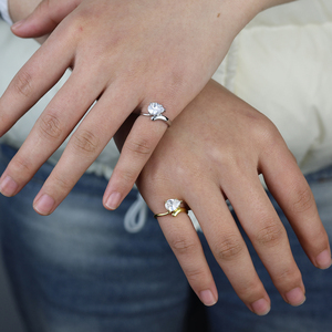 Nuovo <span class=keywords><strong>Anello</strong></span> <span class=keywords><strong>da</strong></span> Donna alla Moda 2026 con Zirconia Cubica 5A a Goccia Ghiacciata, Gioiello con Diamanti CZ per Dito <span class=keywords><strong>Mignolo</strong></span> - Product Image 4