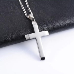 Collar Clásico con Colgante de Cruz de Acero Inoxidable para Mujer y Hombre, Dijes para Cadena, Gargantilla, Accesorios para la Creación de Joyería Cristiana - Product Image 5