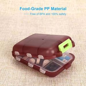 Portable Pp Foldable Small Weekly Travel Organizer <b>Plastic</b> <b>Pocket</b> Storage Cases Pill Dispenser Vitamins/Fish Oil - Product Image 3