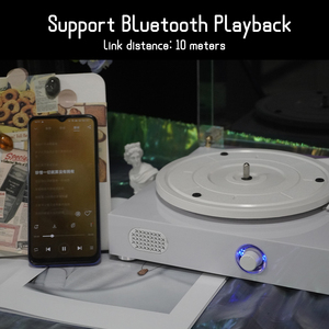 Bán buôn Mô hình được thiết kế đàn Piano sơn mài bên ngoài 3-tốc độ Bluetooth Hi-Fi Turntable ghi <span class=keywords><strong>Player</strong></span> với xây dựng trong loa cho món quà - Product Image 4