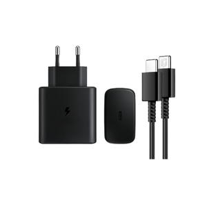 Cargador de Pared PD Original de 25W/45W con <span class=keywords><strong>Cable</strong></span> de <span class=keywords><strong>Datos</strong></span> de 5A Carga Súper Rápida Tipo C para Samsung S25/S23 Entrada de 9V/2A - Product Image 1