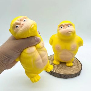 Jouet à presser Jincan Novelty Huang Total Gorilla Knead à rebond lent, mignon, pour le bureau, jouet de décompression musical, même type que TiKTok - Product Image 2