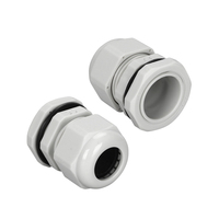 presse-étoupes M16 - Passe-câbles étanches IP68 - Gris - Presse-étoupes réglables - Pour extérieur et jardin