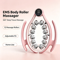 Masseur de jambes amincissant à compression d'air 2026 avec rouleau détachable réglable pour l'assistance au yoga sur les pieds, la taille, les bras et le cou