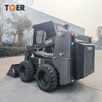 Chargeuse compacte sur pneus TDER, prix usine, 60 CV, diesel, 830 kg, 1100 kg, avec accessoires en option