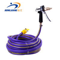 Selang Taman Fleksibel Hibrida PVC Transparan Berpenguat Serat Bersertifikasi ISO Tekanan Tinggi 3-8 bar -20C hingga 100C Panjang 10-20m
