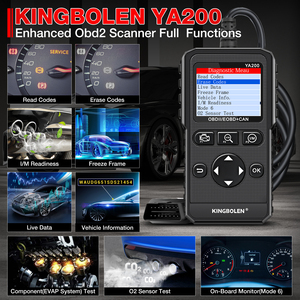 Choice Kingbolen YA200 OBD2 for 12V Gasoline Cars Engine Analyzer Full Functions With Voltage Test EOBD Code Read - Product Image 2