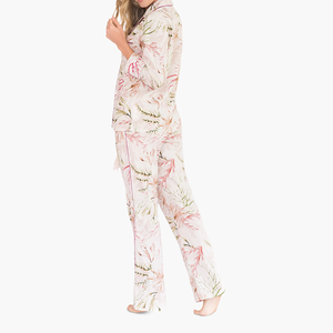 High Quality <strong>Christmas</strong> Pijama Femme Long Sleeve Soft <strong>Funny</strong> Cheap Satin Night Wear Printed <strong>Pajamas</strong> - Product Image 2