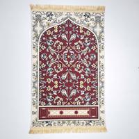 Tapis de prière islamique personnalisé en gros, épais, en peluche courte, imprimé en 3D, doux et antidérapant, en flanelle