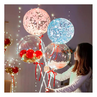 Couleur logo personnalisé standard en plastique décoration fête bobo ballon grande taille clair bobo ballon
