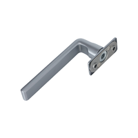 Manija de Ventana Ultrafina A31001, Acero Inoxidable SUS304, Acabado Negro Mate, Palanca para Ventanas Abatibles a la Derecha