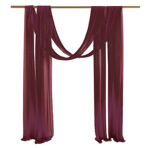 Rideaux de fond de scène pour mariage, rideaux d'arche de scène, rideaux en mousseline pour décoration de mariage, fête de Noël - Product Image 6