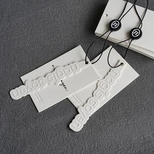 Eigenmarken-Etiketten aus Kunstpapier/Karton/Kraftpapier, recycelbar, Logo-Etiketten mit Prägung/UV-Druck/Bronzierung, Anhängeetiketten - Product Image 5