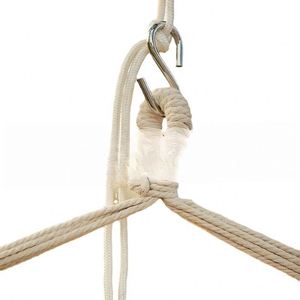 Modern Tassel Hanging Chair Outdoor Canvas <b>Swing</b> for Gym & Park Use - Product Image 5