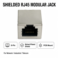 RJ45 Buchse Einzelkopf-Steckverbinder 6p6c 8p8c 10p10c Netzwerkanschlussbuchse Transformator Filterkabel IP67-Schutzklasse Phosphorbronze