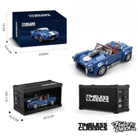 PB PB8818 Nuevo Modelo de Contenedor Azul MOC, Coche de Juguete Educativo para Ensamblar, Ladrillos de Construcción DIY, Regalos para Niños, Sets de Bloques de Construcción