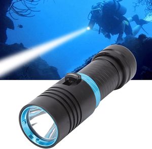 Stepless Dimming IP67 Waterproof USB <b>Rechargeable</b> Submarine Lamp T6 LED Diving Underwater <b>Flashlight</b> 100m 1000Lumen - Product Image 1