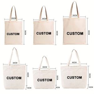 Bolsa de Tela Ecológica Personalizable con Logotipo, Bolsa de Compras Reutilizable con Asa - Product Image 4