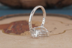 Bague en or massif 14 carats avec diamant de laboratoire pour femme, bague de fiançailles de luxe avec diamant synthétique, bijoux fins, cadeau de mariage - Product Image 6