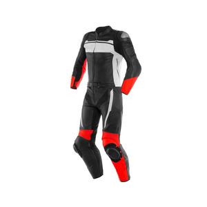 Combinaisons de motocyclette deux pièces en cuir de vachette respirant et imperméable pour hommes avec armure amovible et protection - Product Image 1
