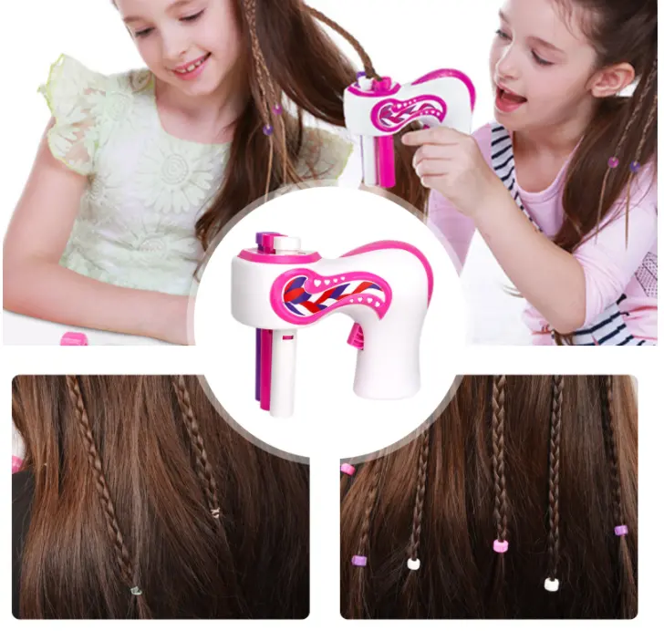 DIY elektrische automatische Haarschnallen-Handwerksmaschine künstliches Spielzeug für Kinder Haarschmuck-Werkzeug Twist-Zöpfer-Maschine Mädchen-Spielzeug