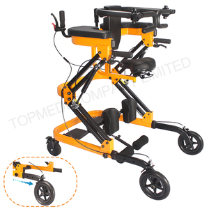 Déambulateur fonctionnel pour adultes CE, réglable, avec siège, pour l'apprentissage de la marche - Product Image 2