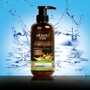 500ml OEM argan yağı saç büyüme şampuanı organik özel saç bakımı yumuşak parlaklık ve onarım anti dökülmesi şampuanı