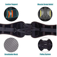 Ceinture de soutien lombaire pour soulager la douleur du bas du dos, sangle ajustable pour la sciatique, la sténose vertébrale, la scoliose ou la hernie discale