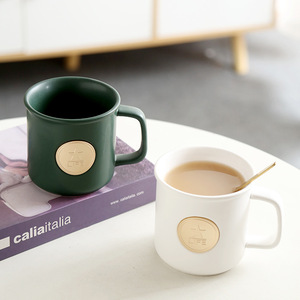 Tazza da <span class=keywords><strong>Caffè</strong></span> in Ceramica Personalizzata con LOGO, Stile Retrò di Lusso, Stampa con <span class=keywords><strong>Lettere</strong></span>, Colore Unico, Promozione per Regalo di Natale - Product Image 5