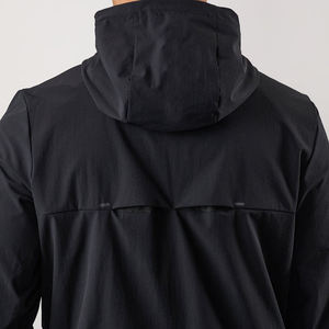 OEM Logo Customizable Light Weight Breathable Sports Zip Windbreaker Mens Hooded <strong>Winter</strong> Training <strong>Jacket</strong> for <strong>Running</strong> Plain Dyed - Product Image 3