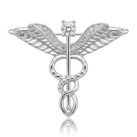 Broches en zircon micro-pavé de luxe léger, Nouveauté 2026, Broche créative pour vêtements, Accessoire de mode pour hommes et femmes, Vente en gros