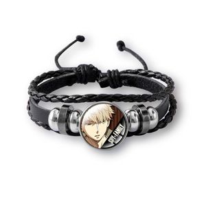 <span class=keywords><strong>Pulsera</strong></span> de Anime Twilight Yor Anya SPY FAMILY, <span class=keywords><strong>Pulsera</strong></span> de Cuero Trenzado con Piedra del Tiempo - Product Image 6
