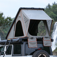 Tente de toit rigide en aluminium 4x4 imperméable triangulaire pour 2 personnes pour le camping en plein air en toutes saisons