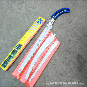 Sierra manual Saichito de 280 mm, juego de cuchillas de repuesto con estructura de mariposa, mango de plástico, 32 dientes para cortar madera - Product Image 5