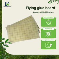 Piège à insectes collant jetable en plastique solide, jaune, pour tableau blanc, piège à colle volante 20-50m 42x24.5cm
